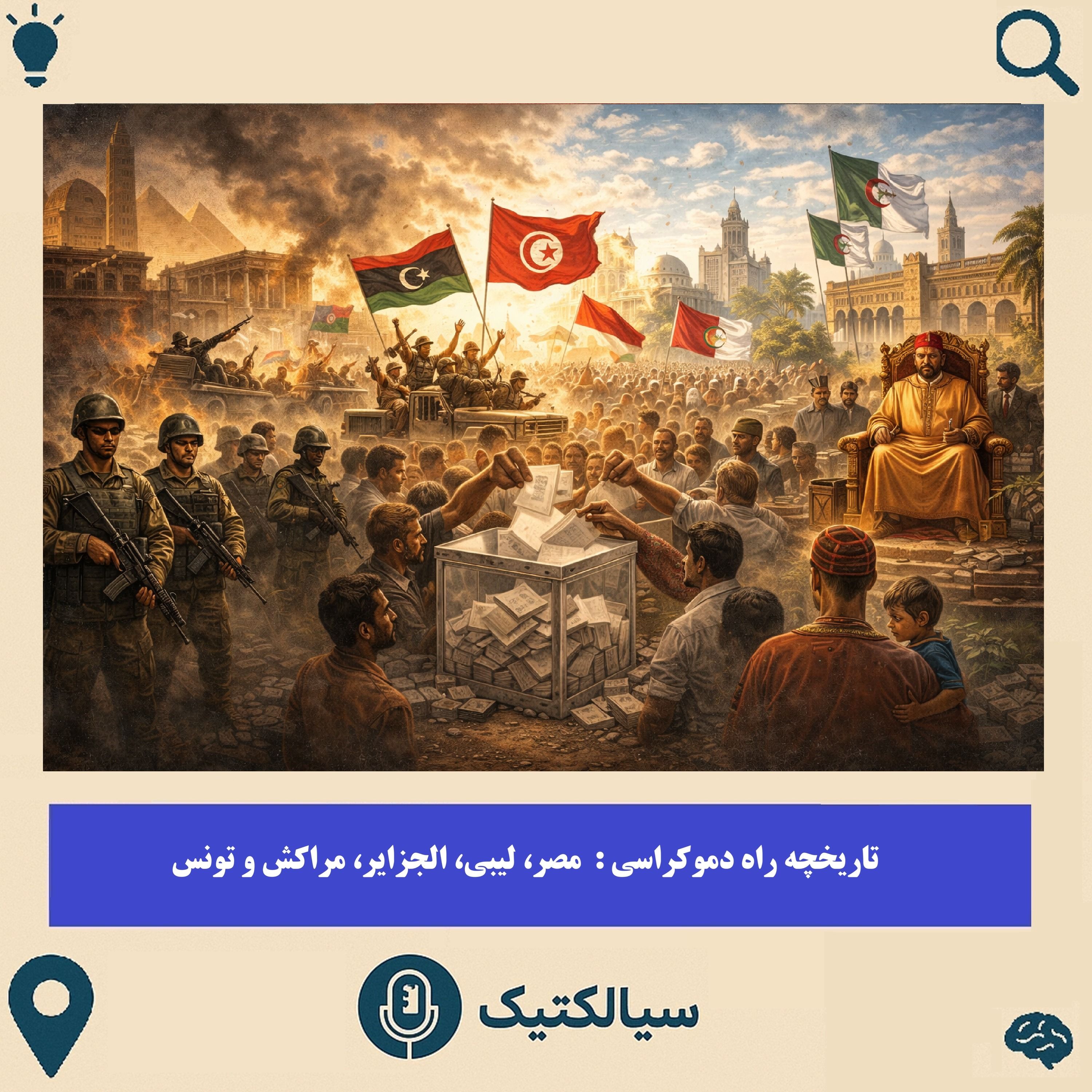 سیالکتیک: تاریخچه راه دموکراسی: شمالِ آفریقا
