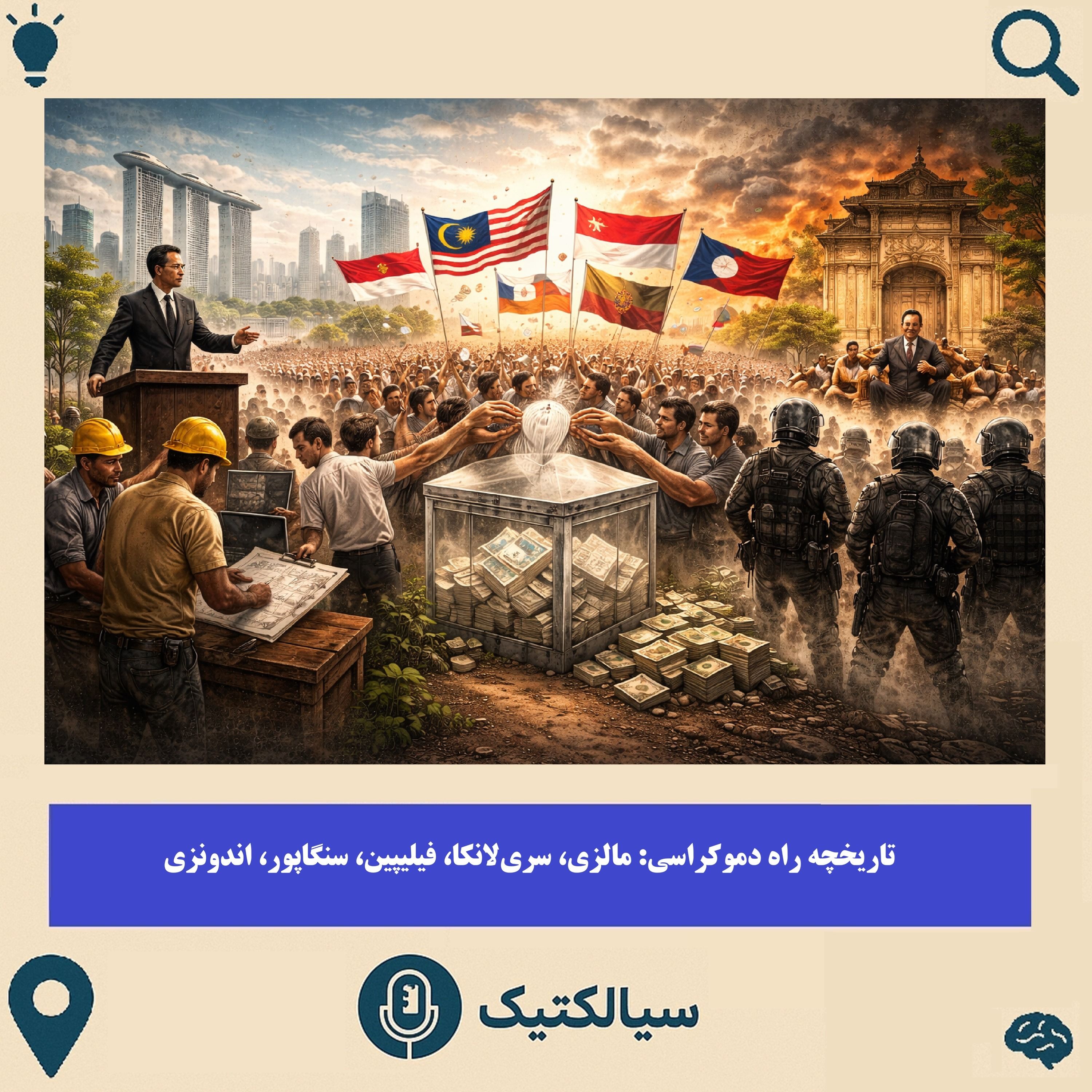 سیالکتیک: تاریخچه راه دموکراسی: جنوبِ آسیا