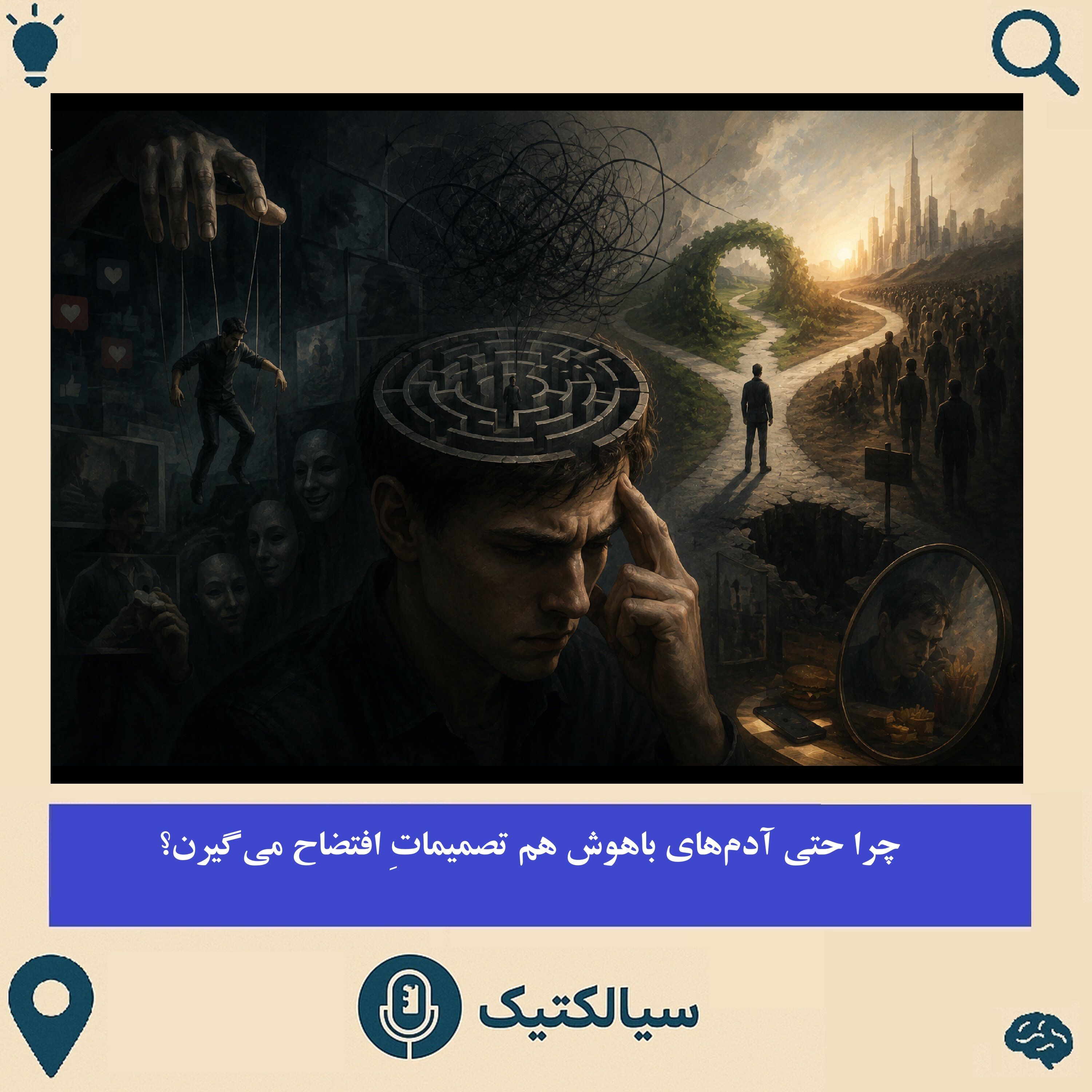 چرا حتی آدمهای باهوش هم تصمیماتِ افتضاح می‌گیرن؟