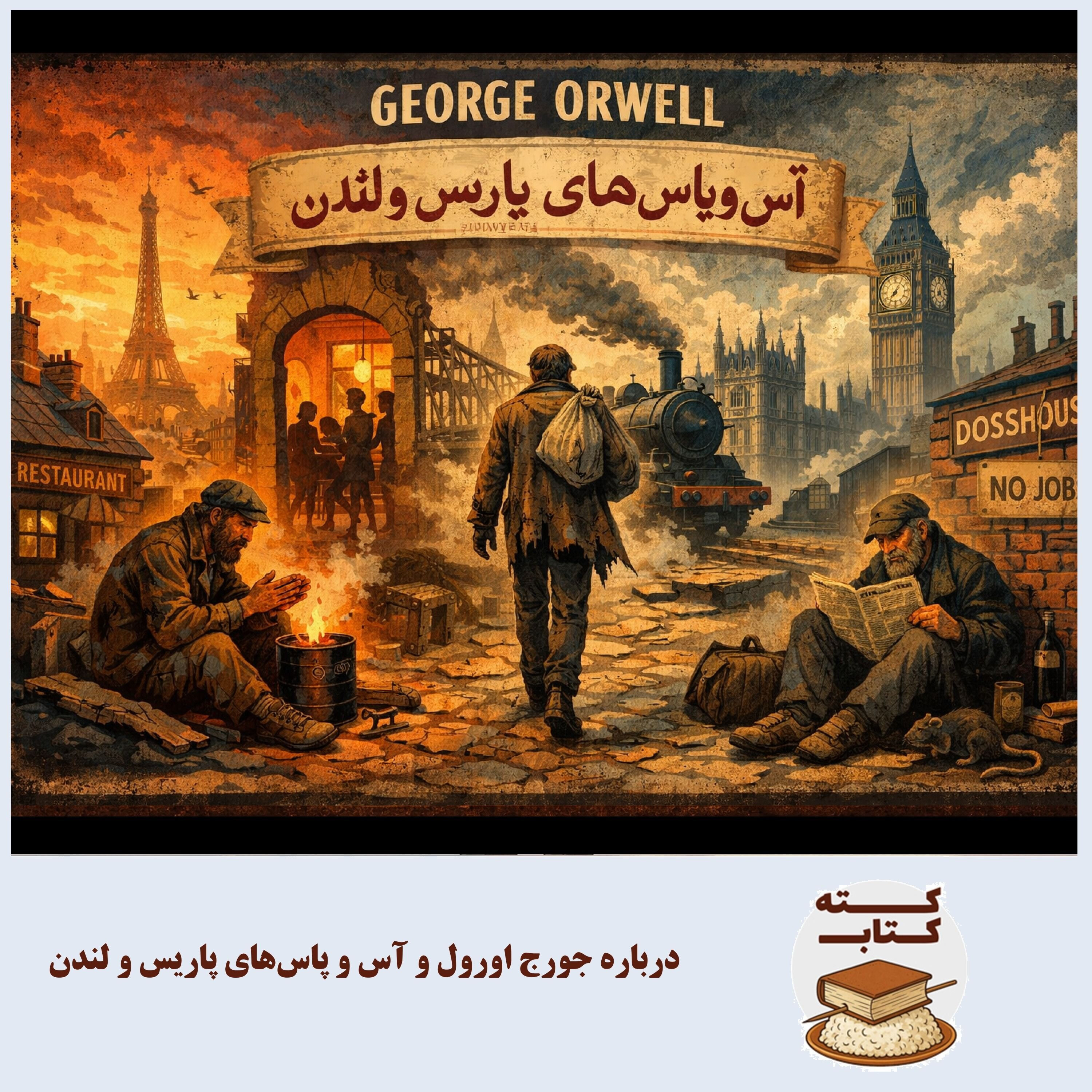 کته کتاب: درباره جورج اورول و آس و پاس‌های پاریس و لندن