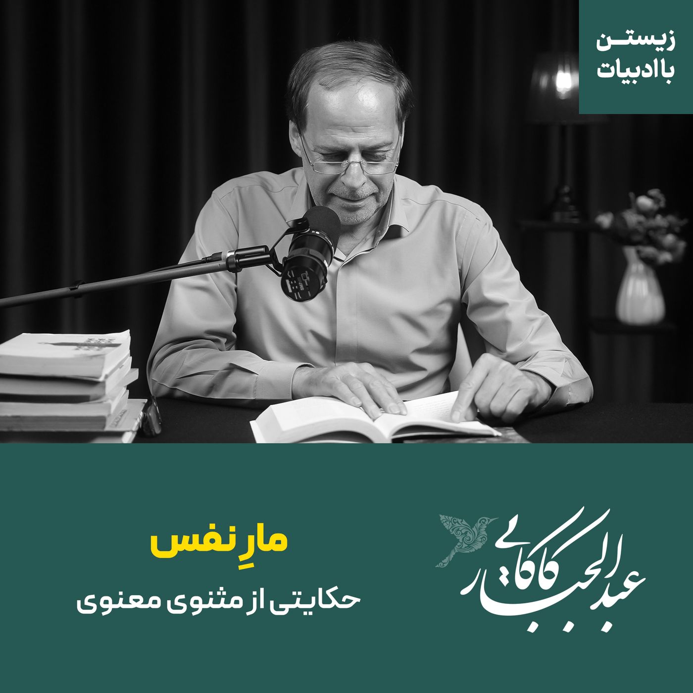 قسمت ۴۴ |  حکایتی از مثنوی معنوی | رنجانیدن امیری خفته‌ای را کی مار در دهانش رفته بود